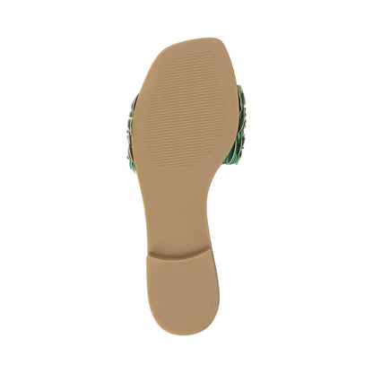 Journee AZALEA SLIP ON SANDALS - Green