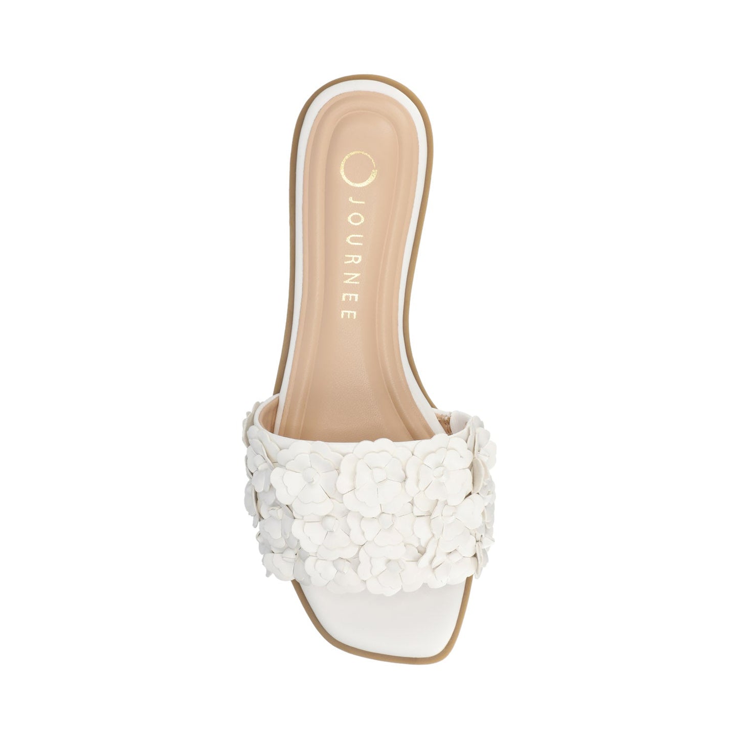 Journee AZALEA SLIP ON SANDALS - White