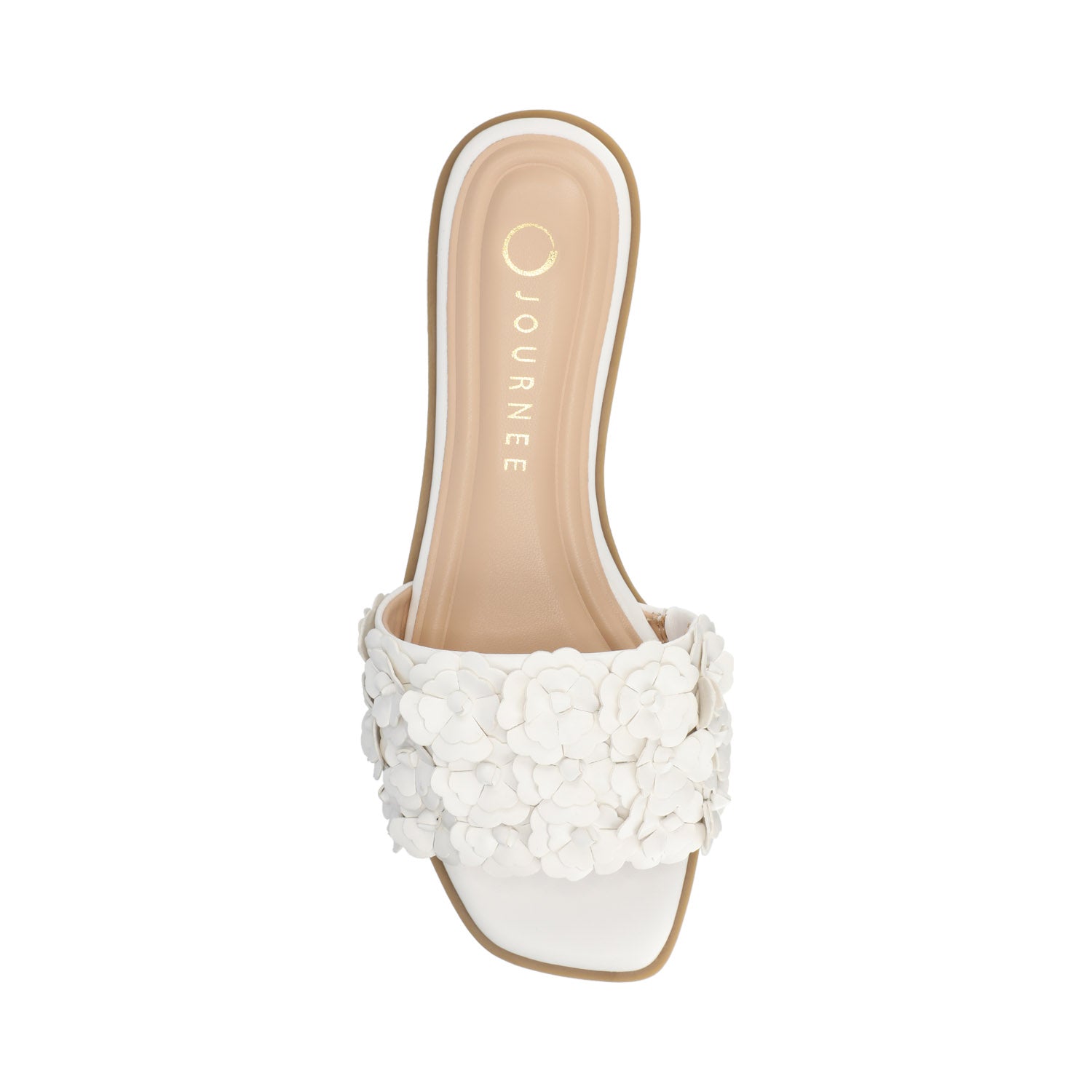 Journee AZALEA SLIP ON SANDALS - White