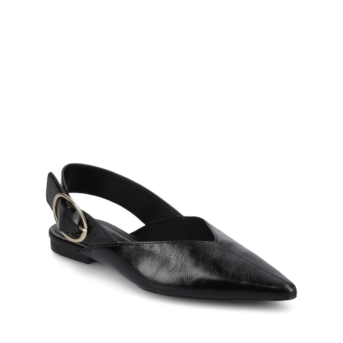 Journee JACQUELINE SLING BACK FLATS - Black