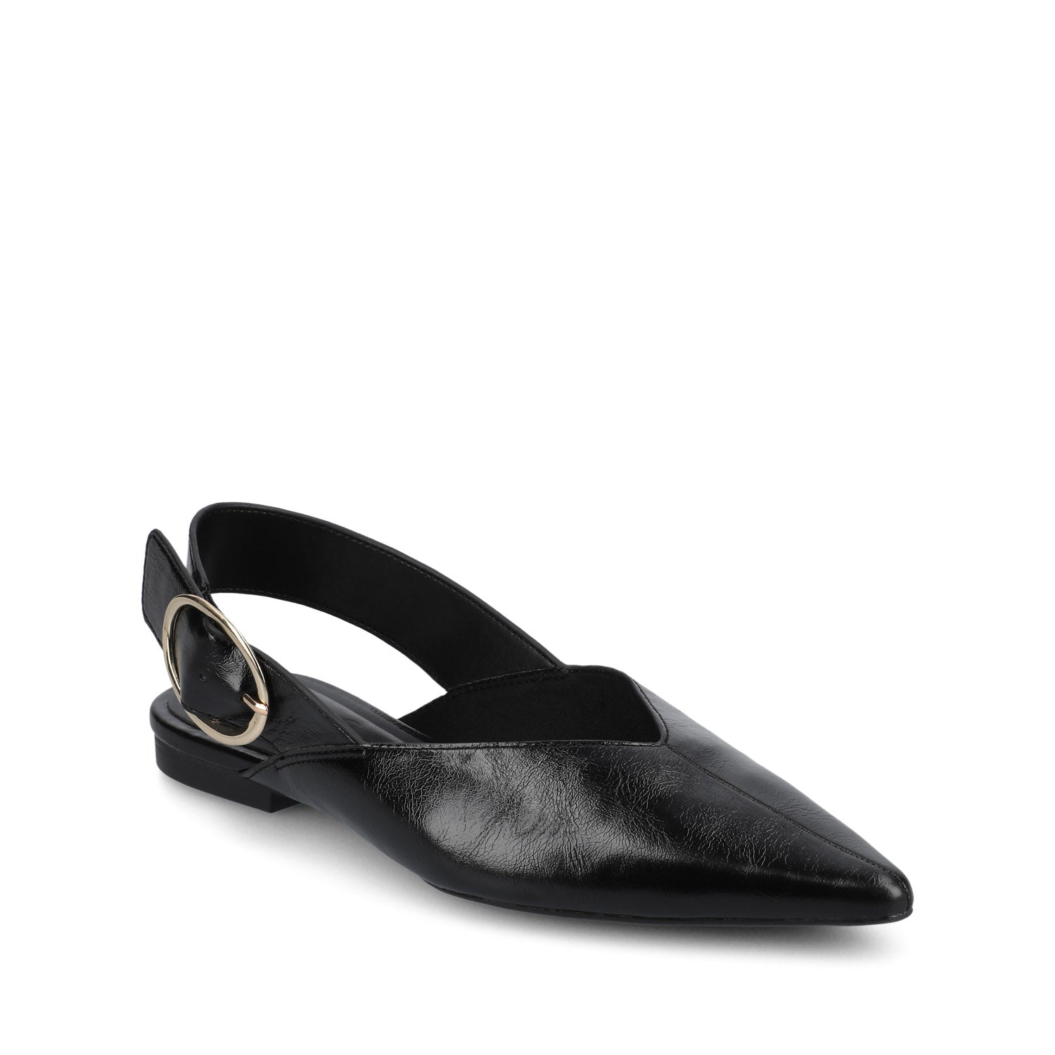 Journee JACQUELINE SLING BACK FLATS - Black