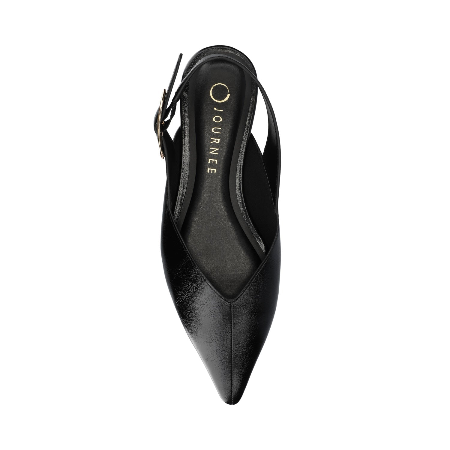 Journee JACQUELINE SLING BACK FLATS - Black