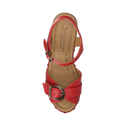 Journee SISILIA CLOG SANDALS - Red