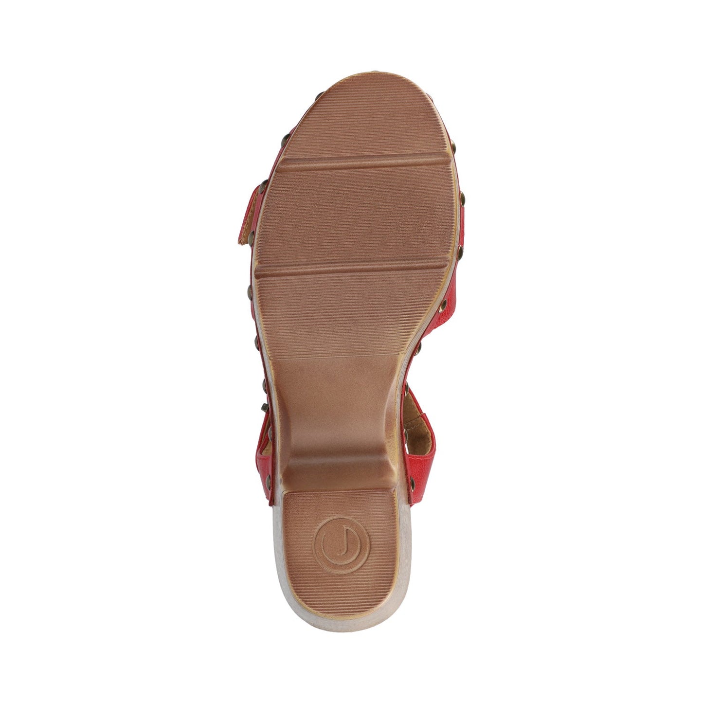 Journee SISILIA CLOG SANDALS - Red