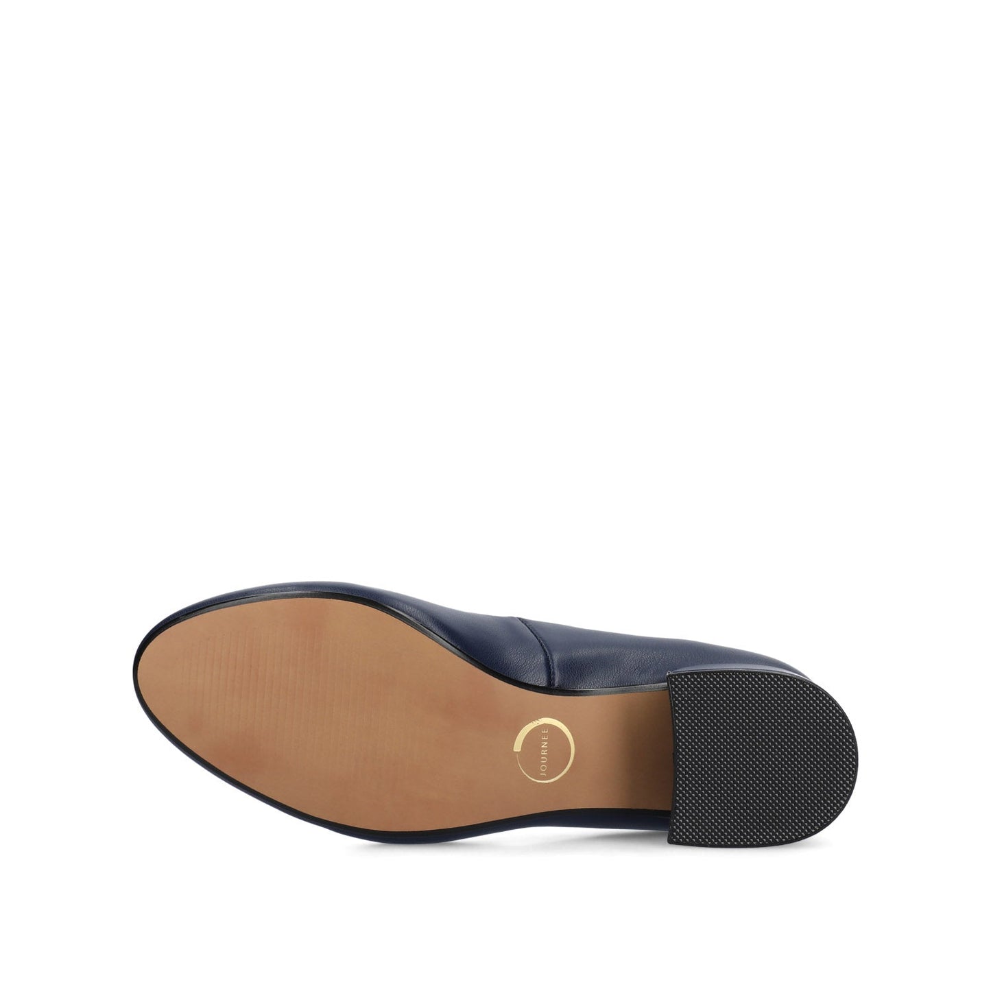 Journee SAAR II BLOCK HEEL PUMPS IN VEGAN LEATHER - Navy PU