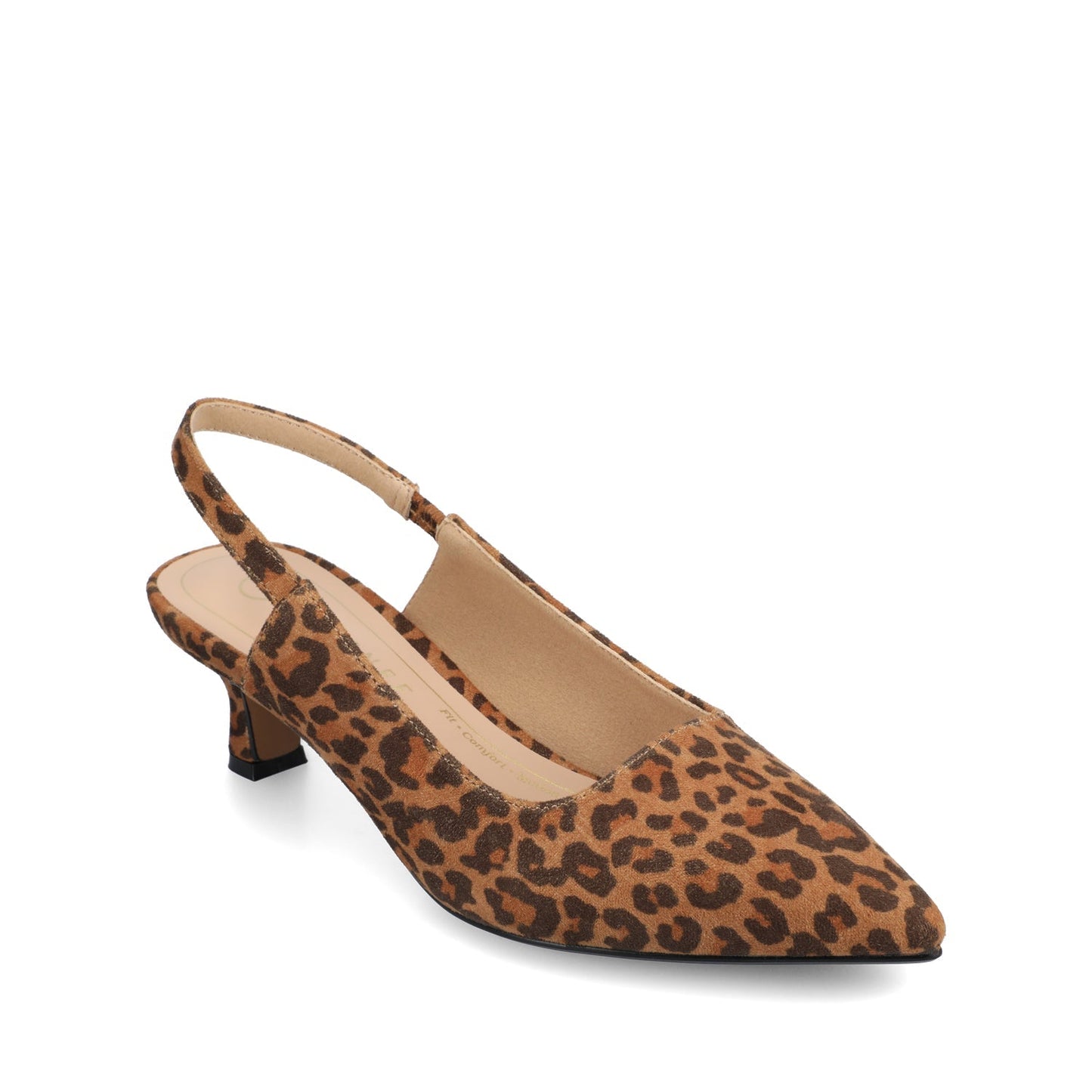 Journee PAULINA SLING BACK PUMPS - Leopard