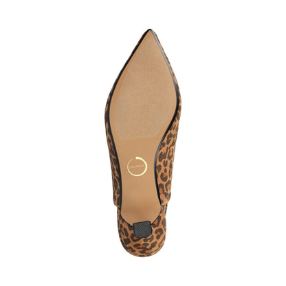 Journee PAULINA SLING BACK PUMPS - Leopard