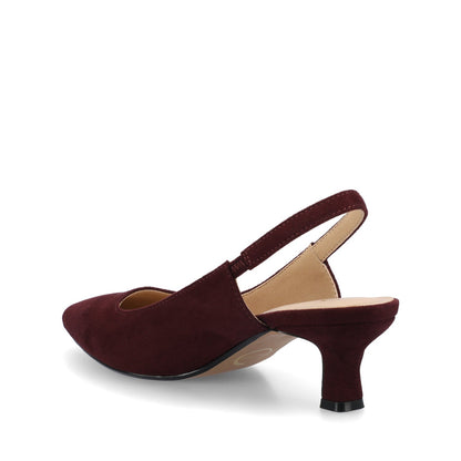 Journee PAULINA SLING BACK PUMPS - Oxblood