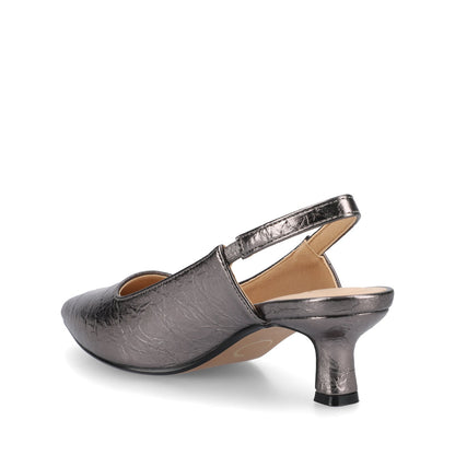 Journee PAULINA SLING BACK PUMPS - Pewter