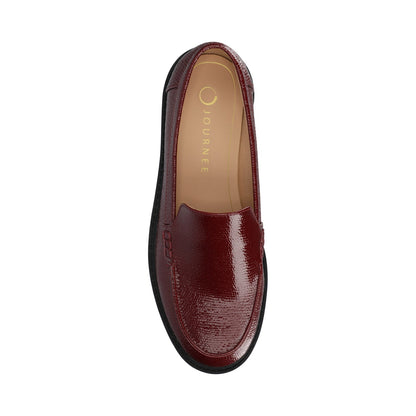 Journee ERIKA SLIP ON LOAFER - Oxblood