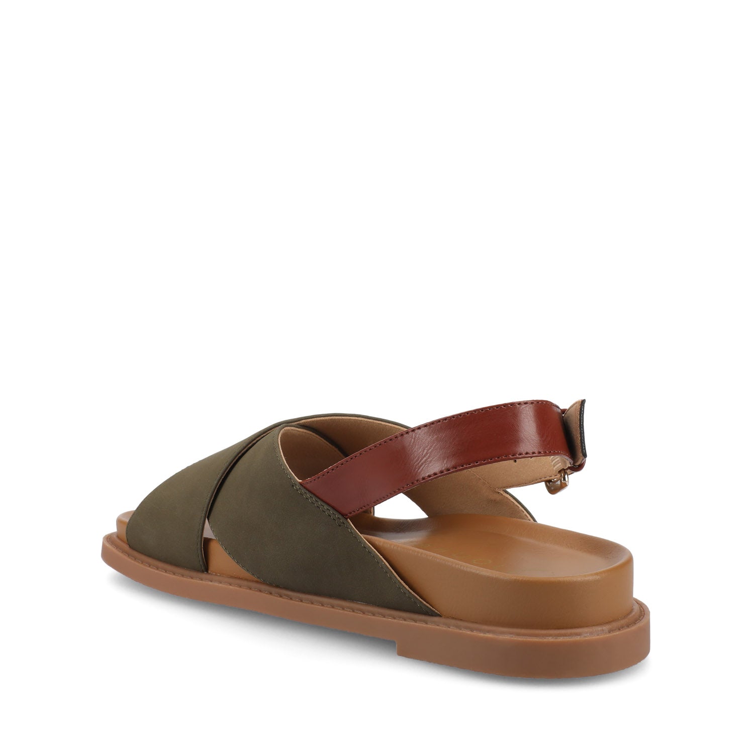 Journee MARINNA FLAT SANDALS - Olive