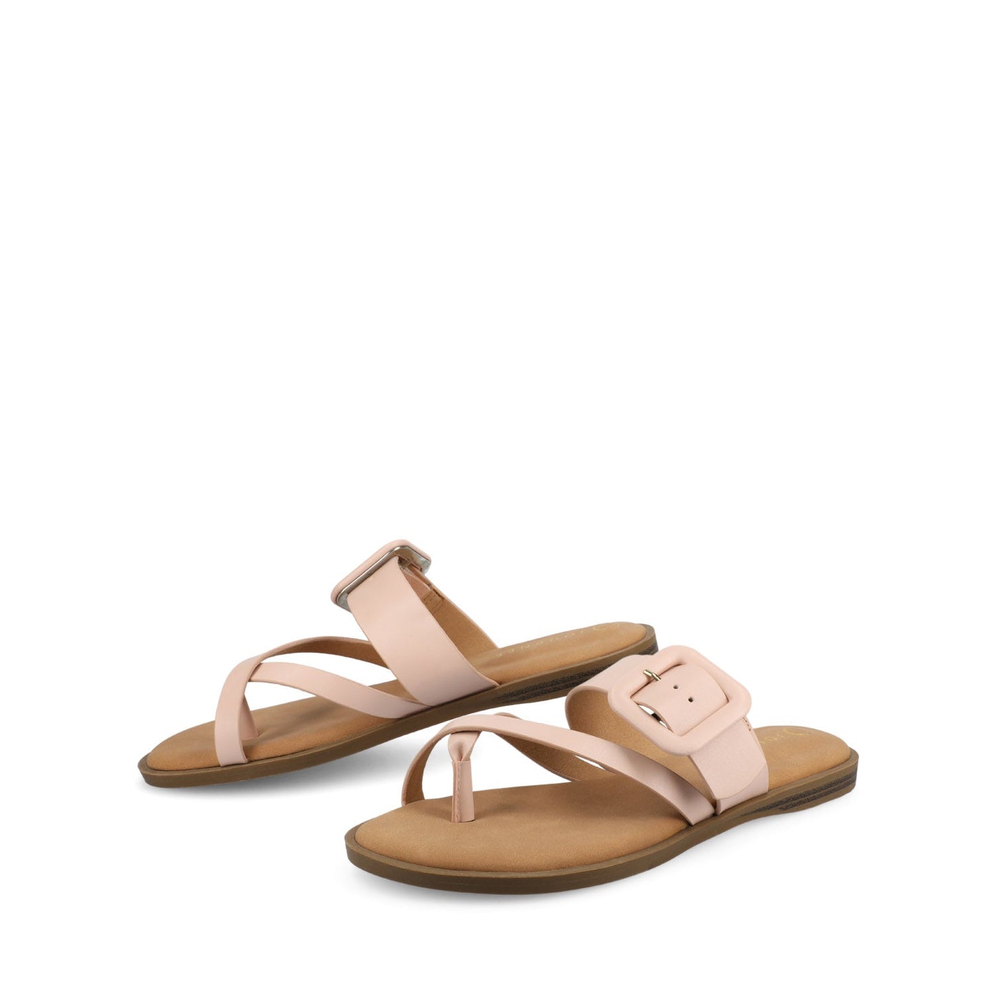 Journee LAYRA FLAT SANDALS - Pink