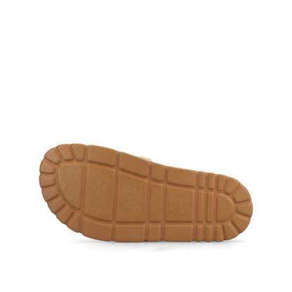 Journee STARR SLIP ON SPORT SANDALS - Natural