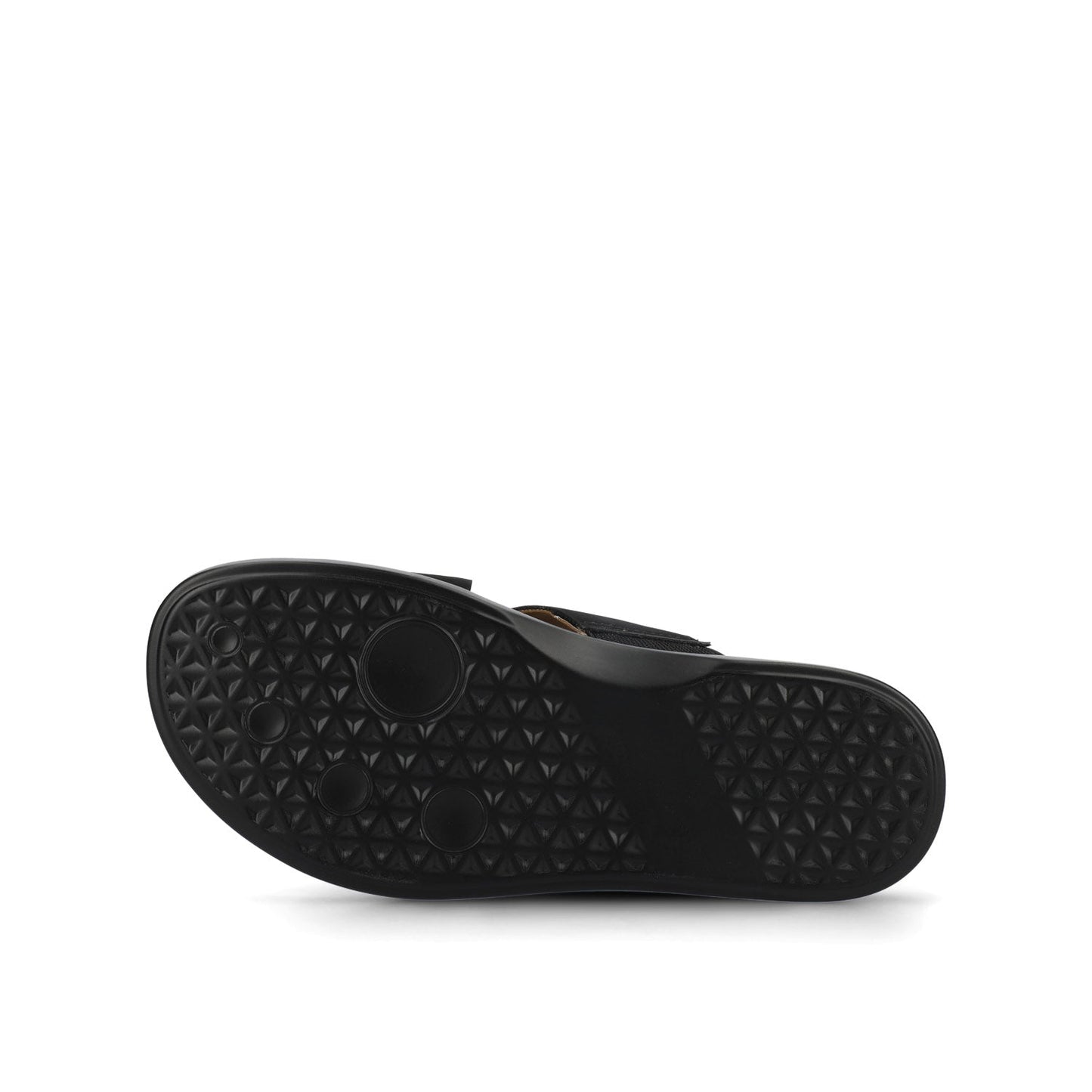 Journee MISEY SINGLE BAND SLIP ON SANDALS - Black