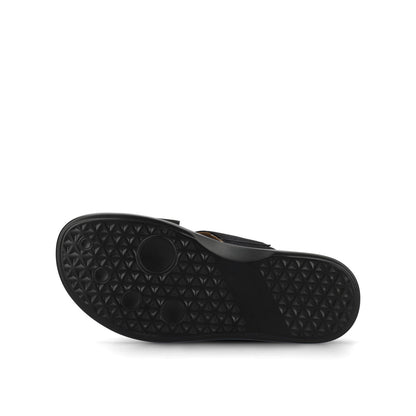 Journee MISEY SINGLE BAND SLIP ON SANDALS - Black
