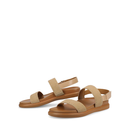 Journee MILIE MULTI STRAP SANDALS - Sand