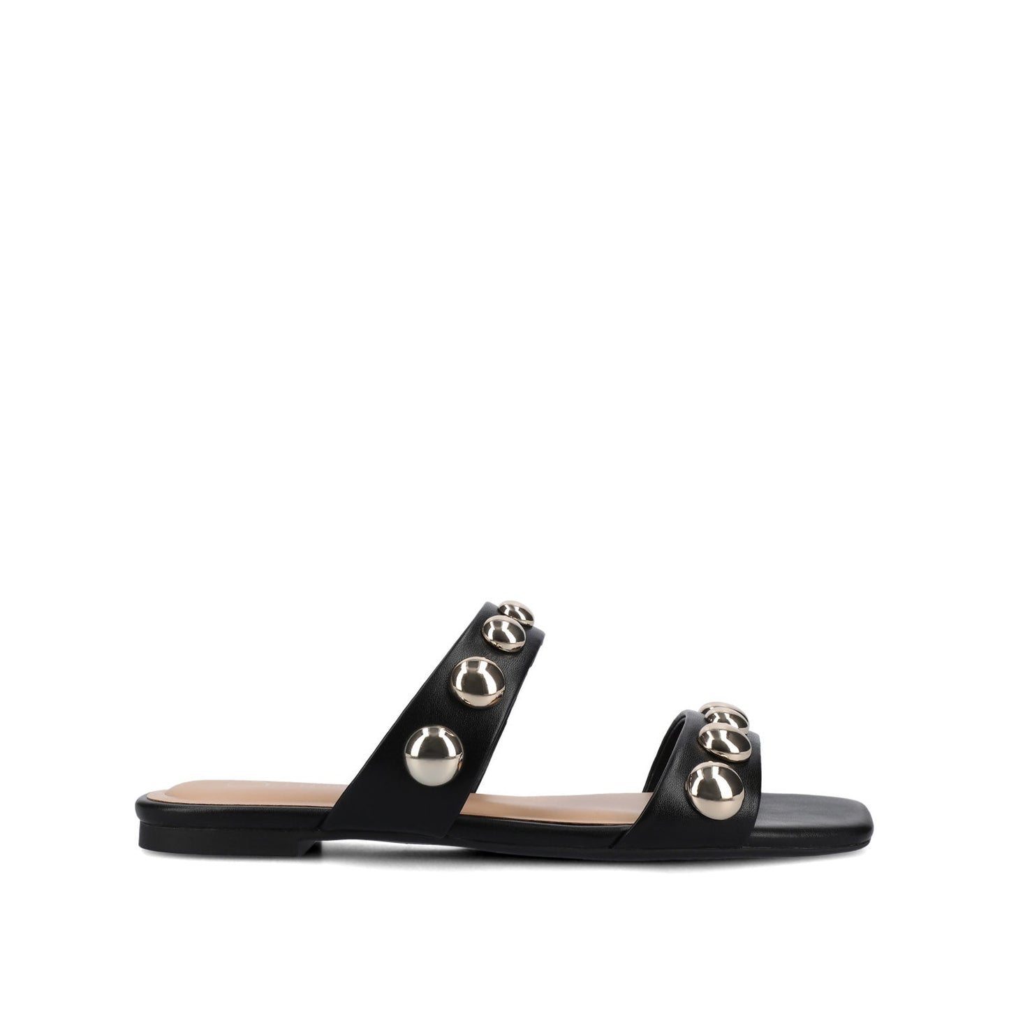 Journee FRIDA SLIP ON SANDALS - Black/Gold
