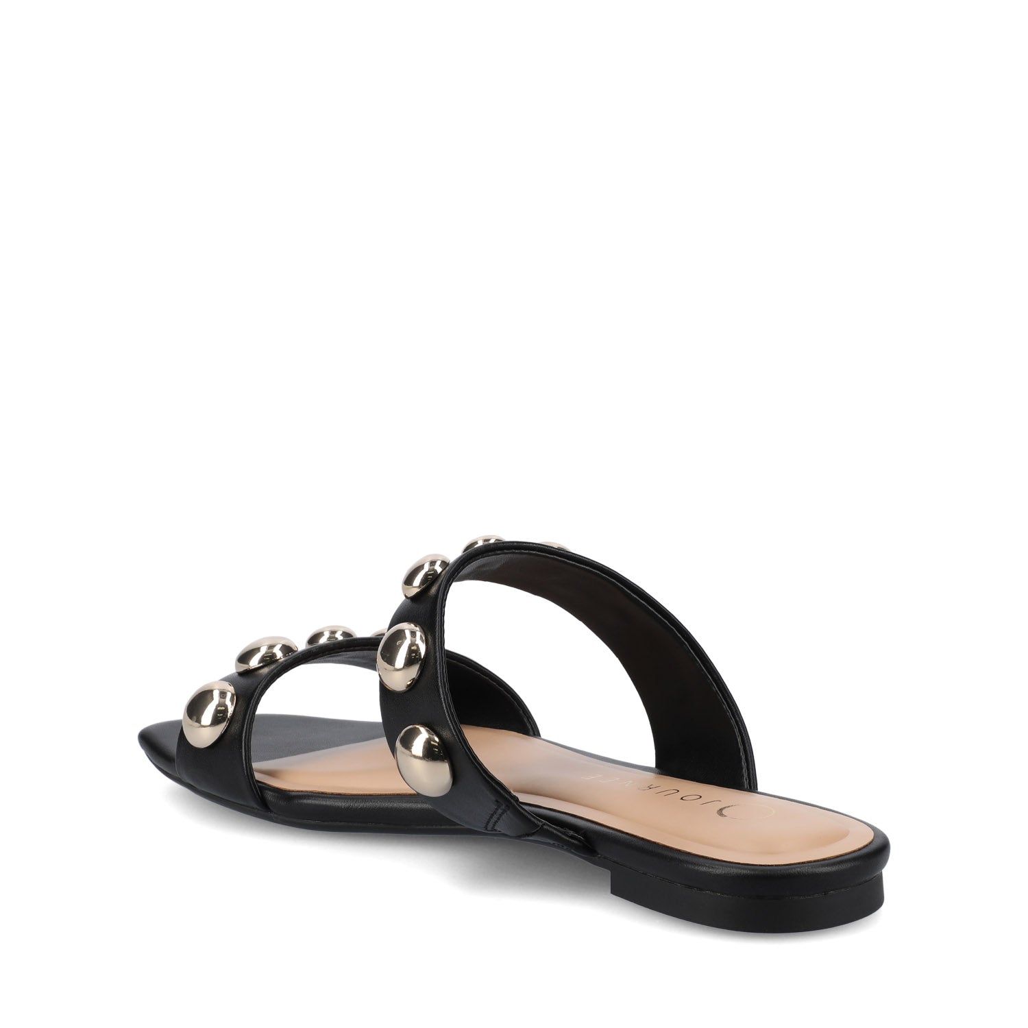 Journee FRIDA SLIP ON SANDALS - Black/Gold