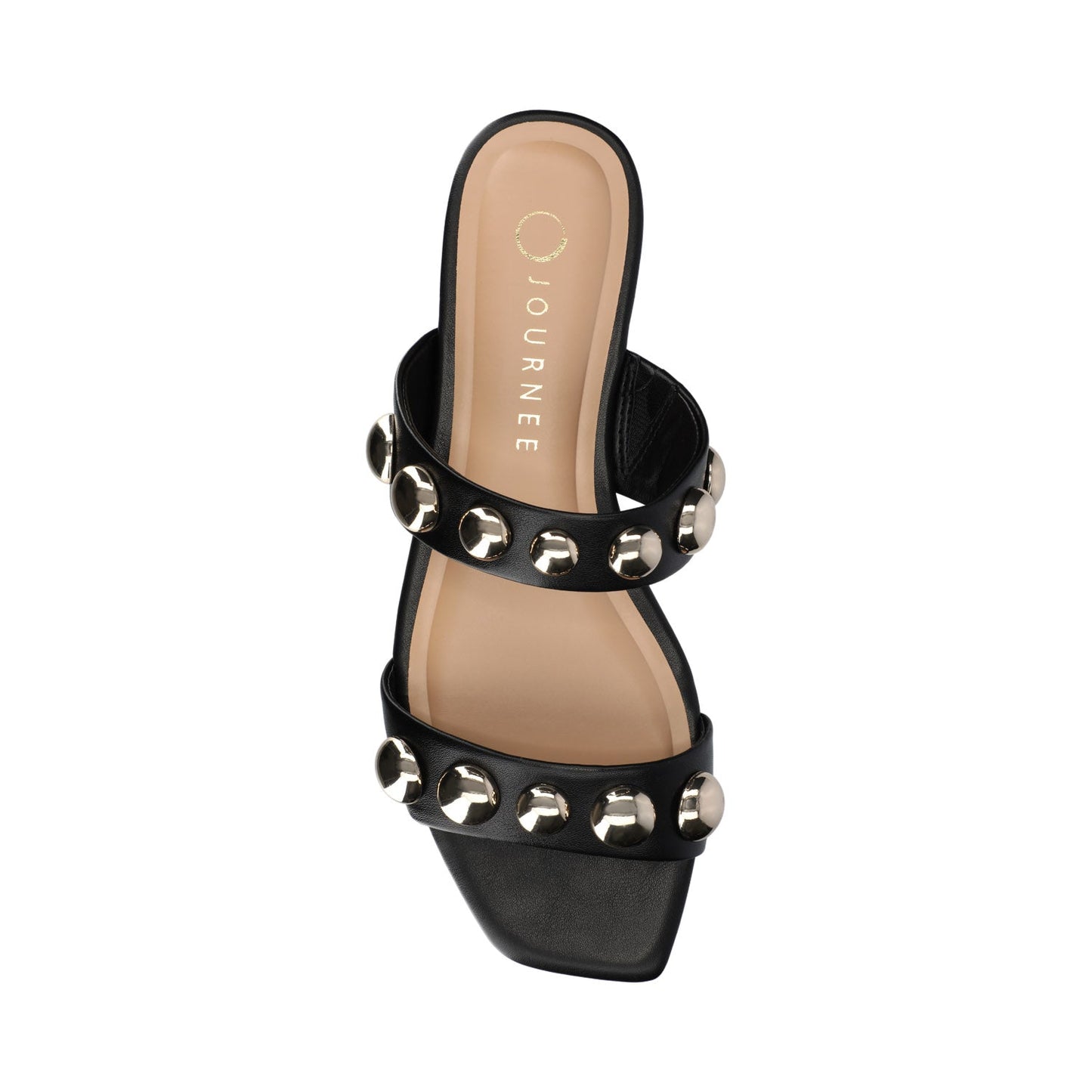 Journee FRIDA SLIP ON SANDALS - Black/Gold