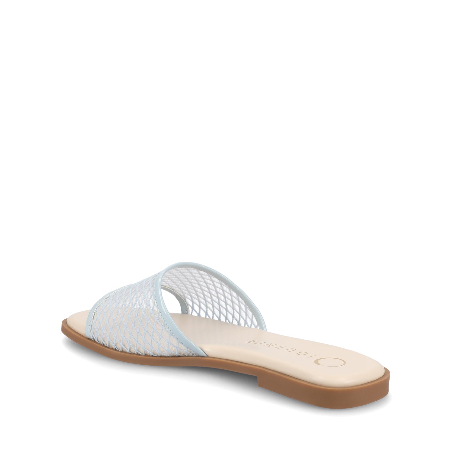 Journee BRECKLEY SLIDE SANDALS IN MESH - Light Blue Mesh
