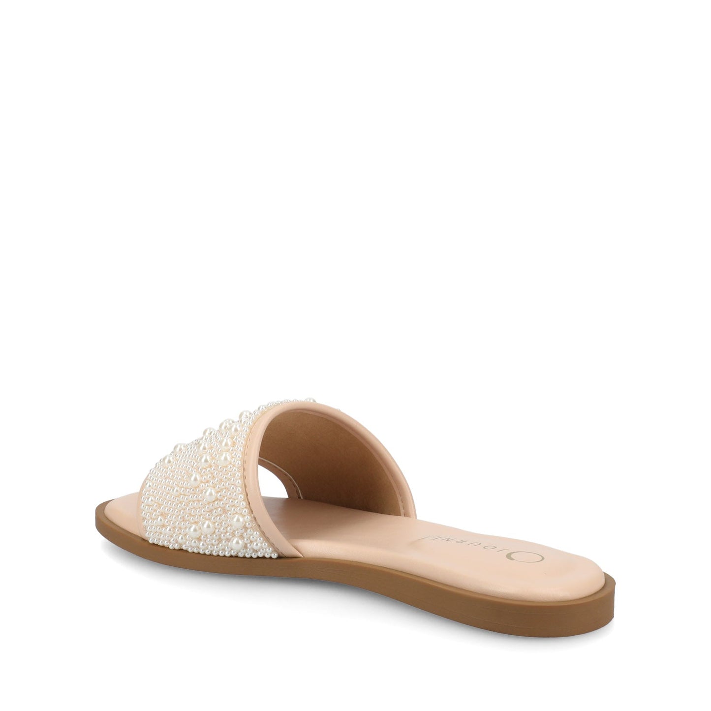 Journee PRECLY EVENING FLAT SANDALS - Blush