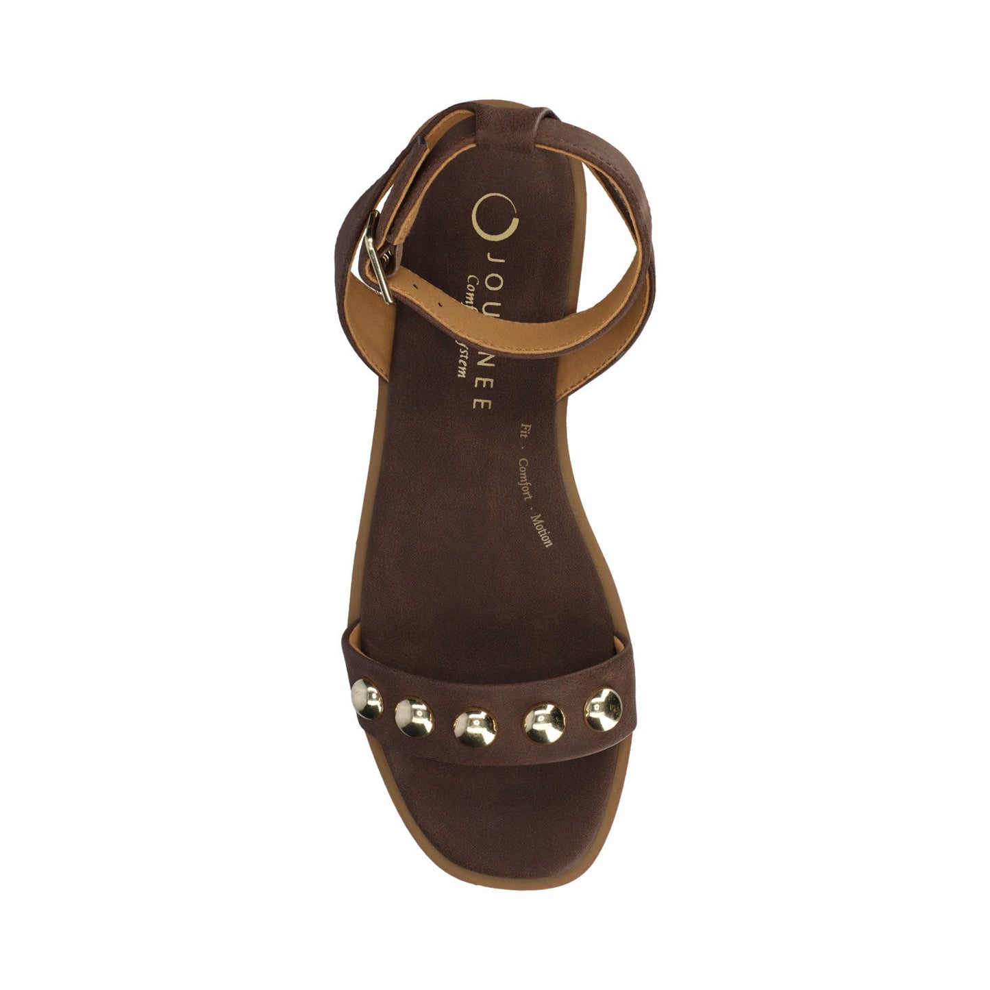 Journee PRIMROSE ANKLE STRAP SANDALS - Chocolate Nubuck