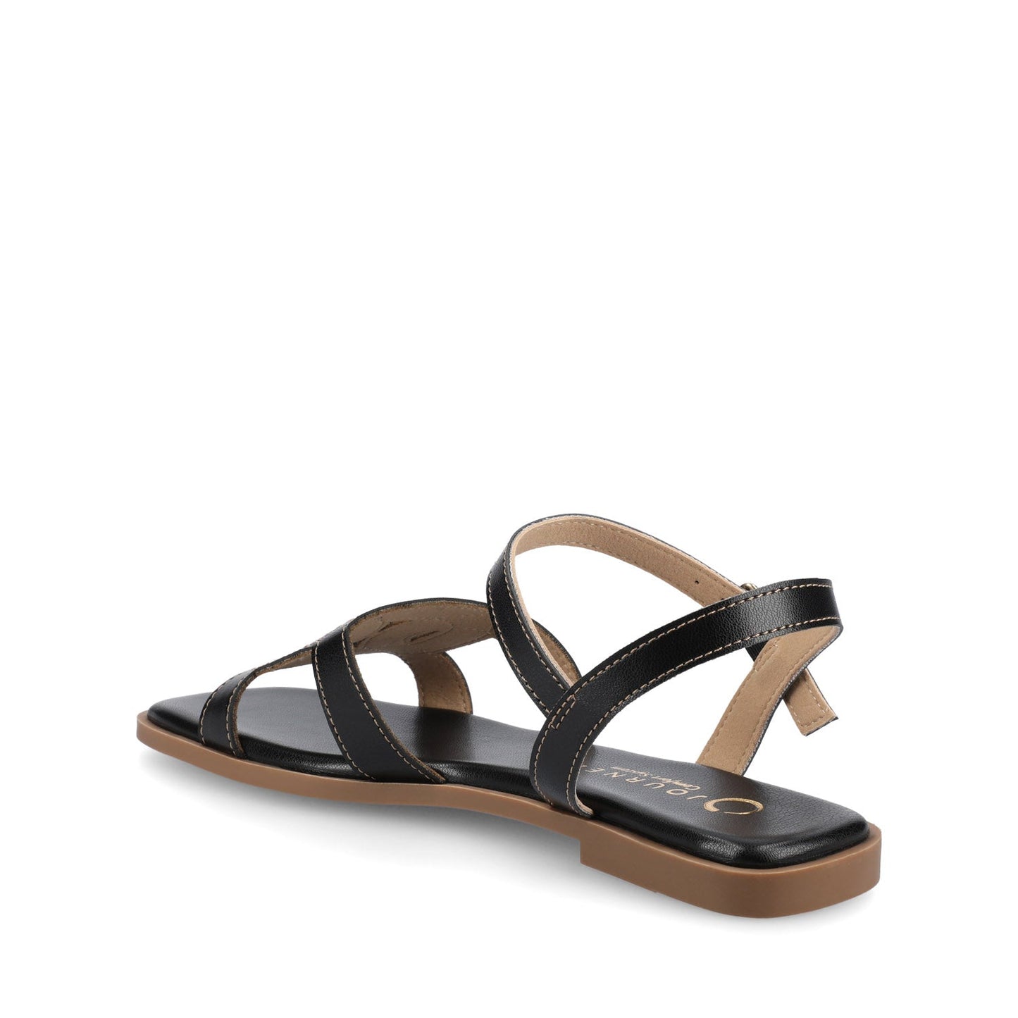 Journee BRIDEY ANKLE STRAP SANDALS - Black