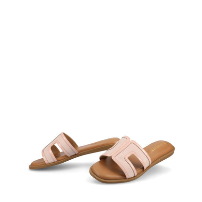 Journee PRIMAH FLAT SANDALS - Pink