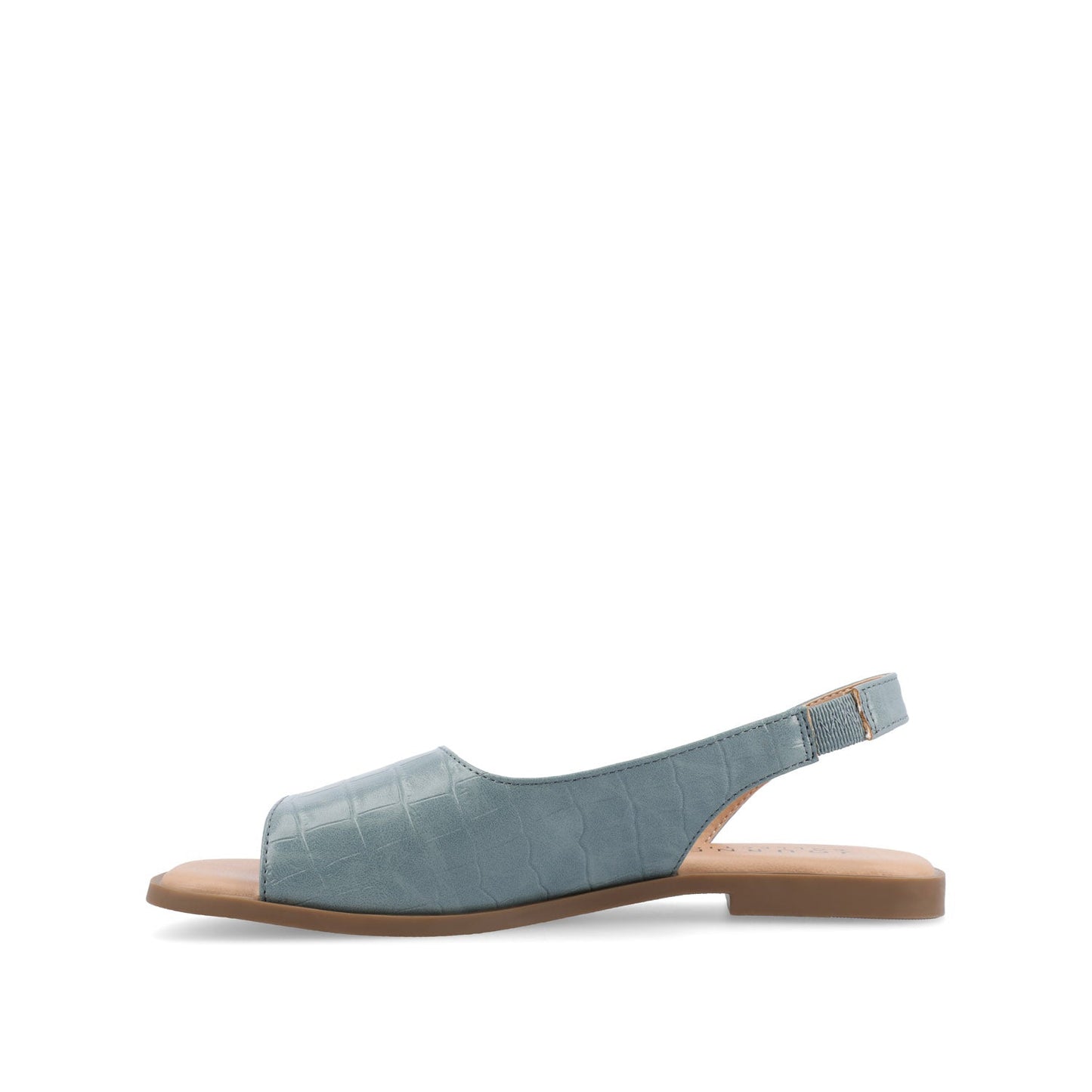 Journee BRINSLEY CUTOUT SANDALS IN CROCO - Blue Croco