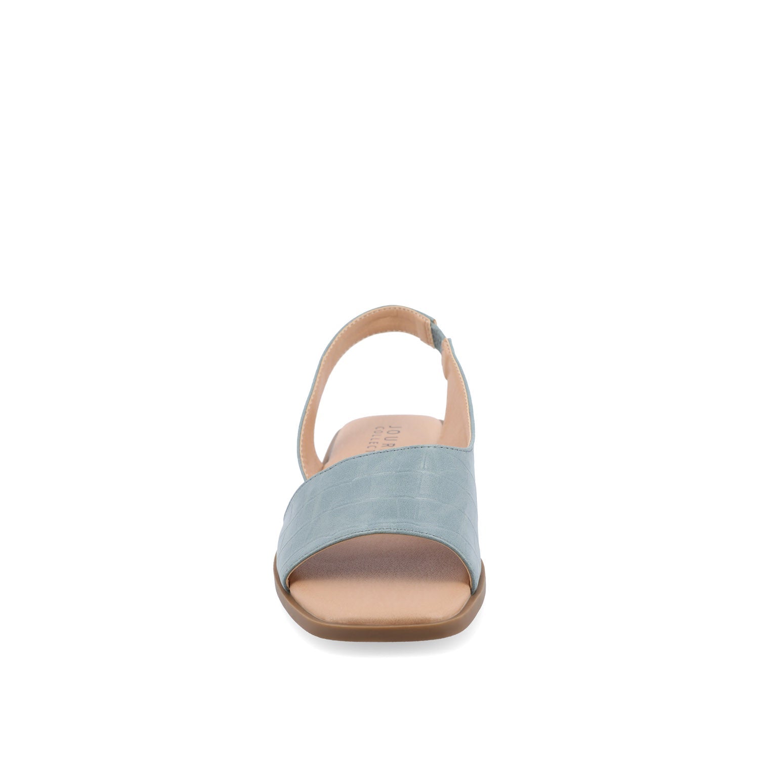 Journee BRINSLEY CUTOUT SANDALS IN CROCO - Blue Croco