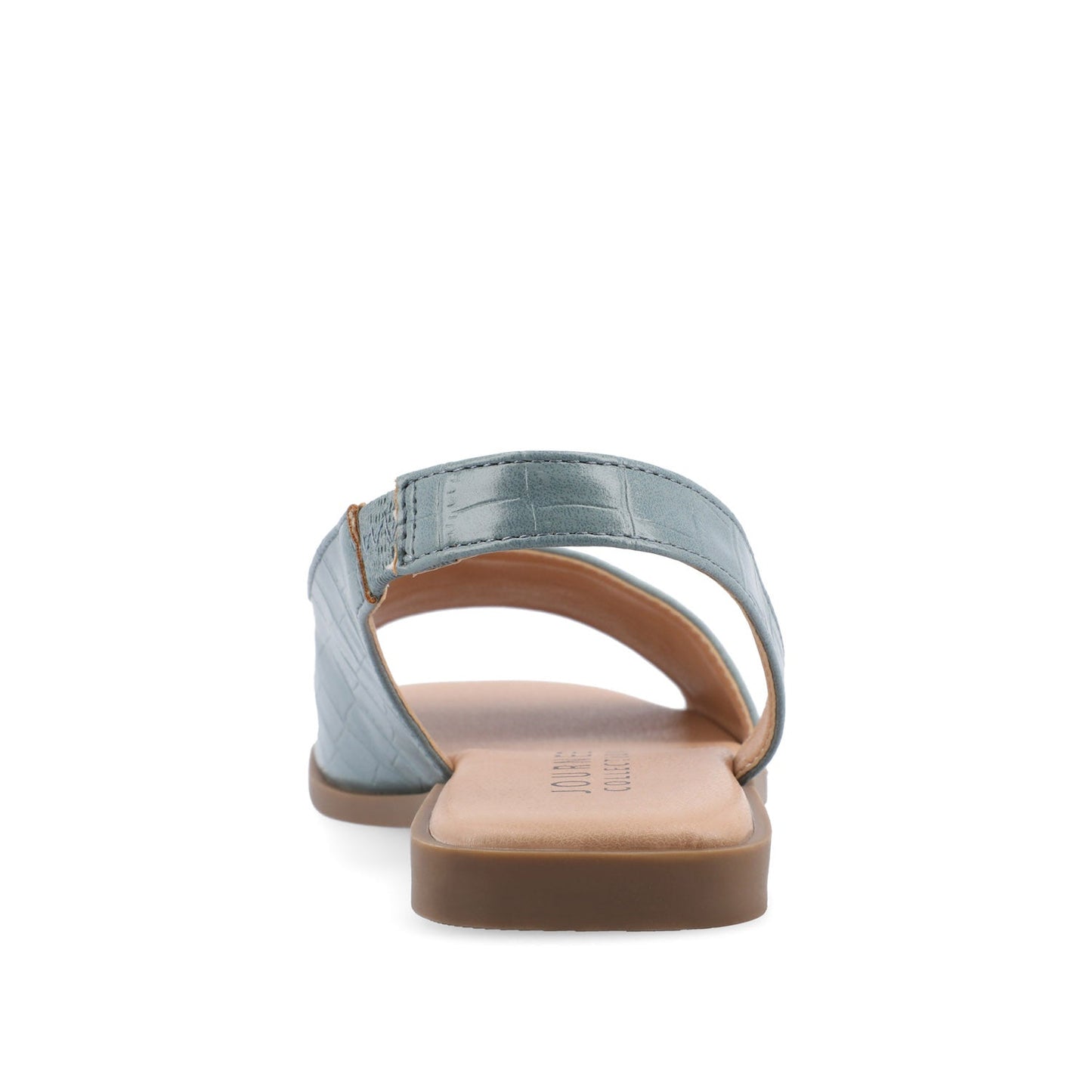 Journee BRINSLEY CUTOUT SANDALS IN CROCO - Blue Croco