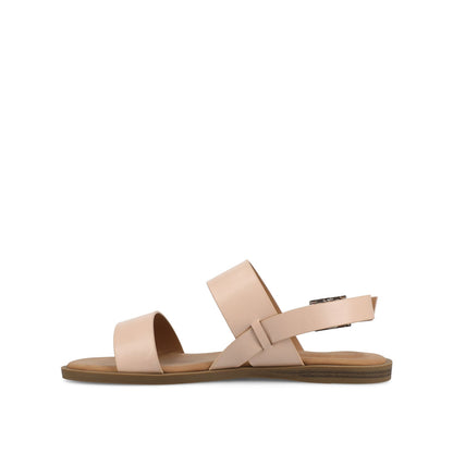 Journee LAVINE MULTI STRAP SANDALS NEW - Blush PU