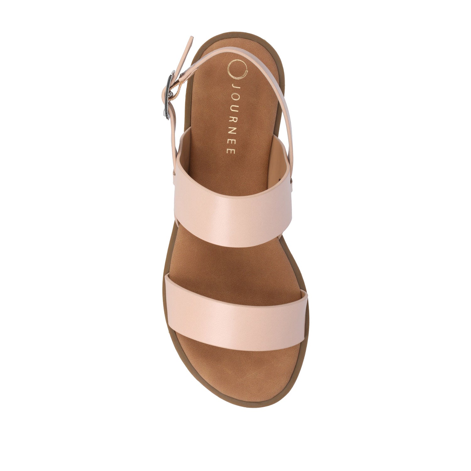Journee LAVINE MULTI STRAP SANDALS NEW - Blush PU