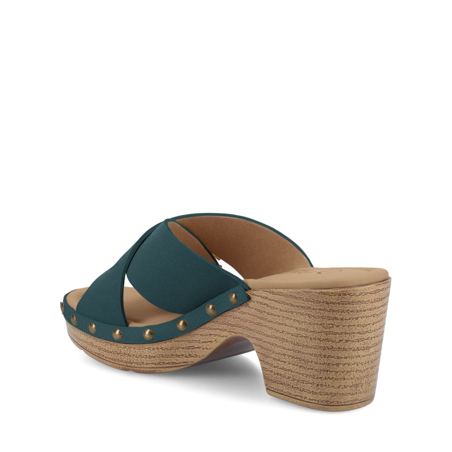 Journee SILVANA CLOG SANDALS - Teal