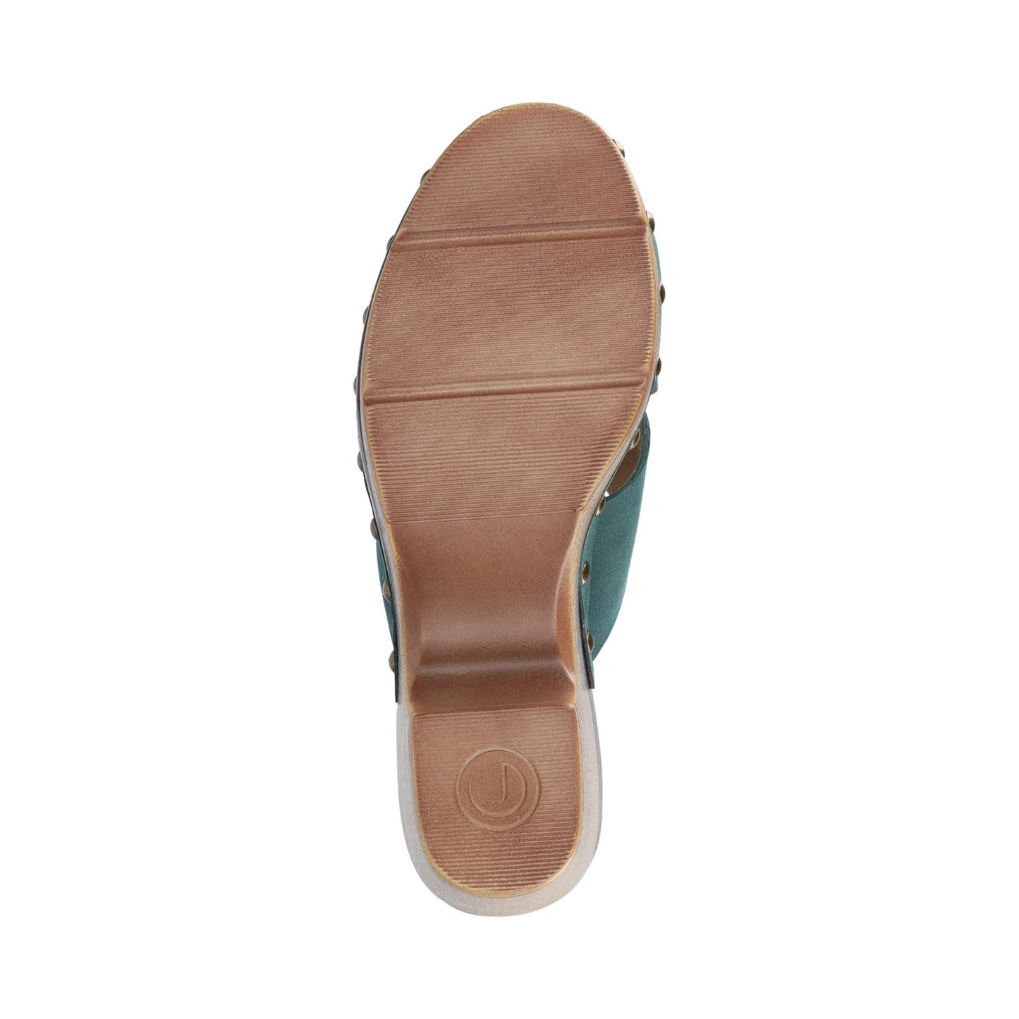 Journee SILVANA CLOG SANDALS - Teal