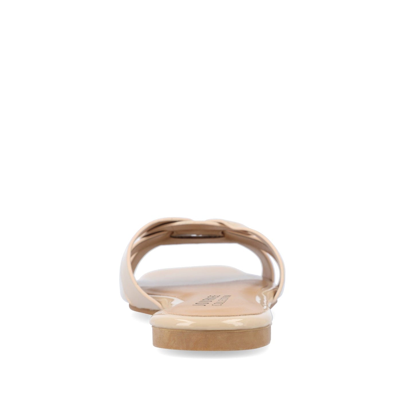 Journee ARRINA SLIDE SANDALS IN BASIC PATENT - Nude Patent
