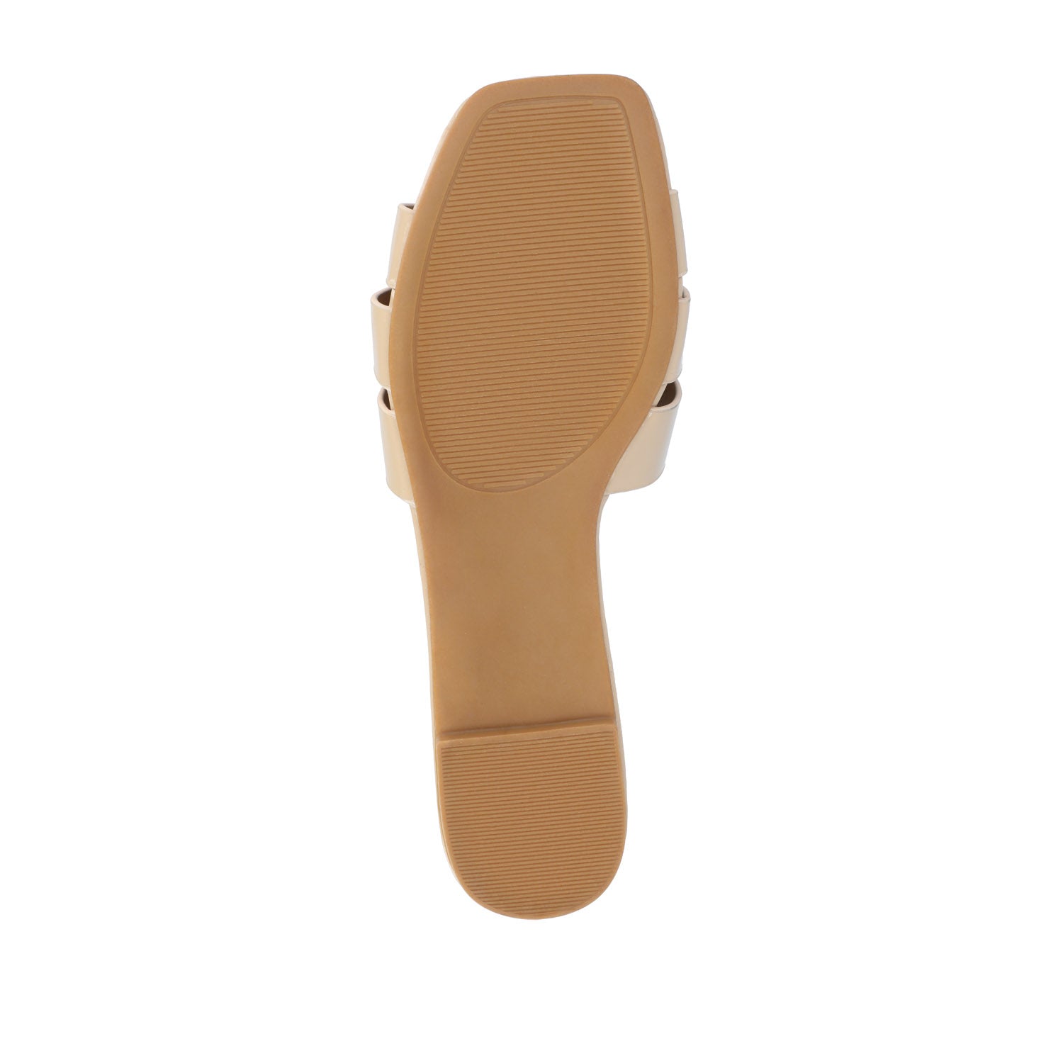 Journee ARRINA SLIDE SANDALS IN BASIC PATENT - Nude Patent