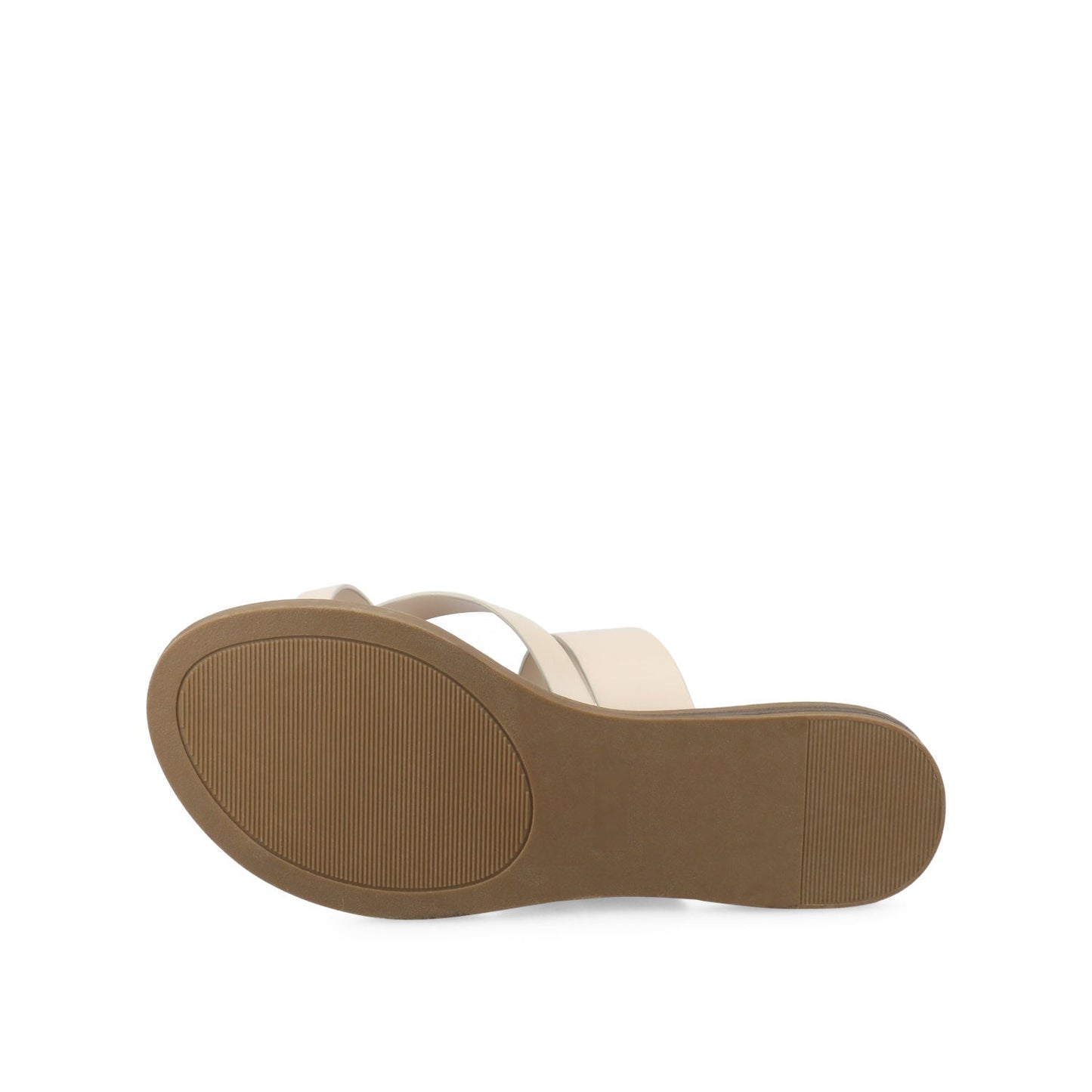 Journee LAYRA FLAT SANDALS - Ivory