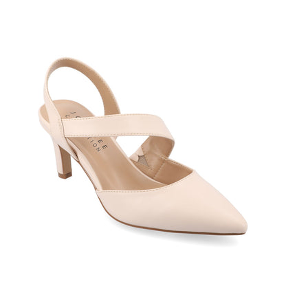 Journee SCARLETT STILETTO HEELS IN PATENT - Beige