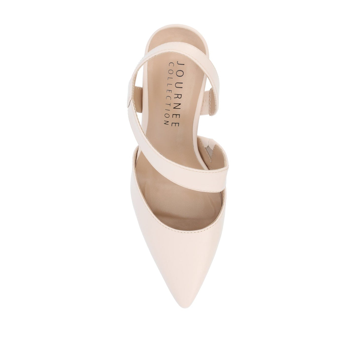 Journee SCARLETT STILETTO HEELS IN PATENT - Beige