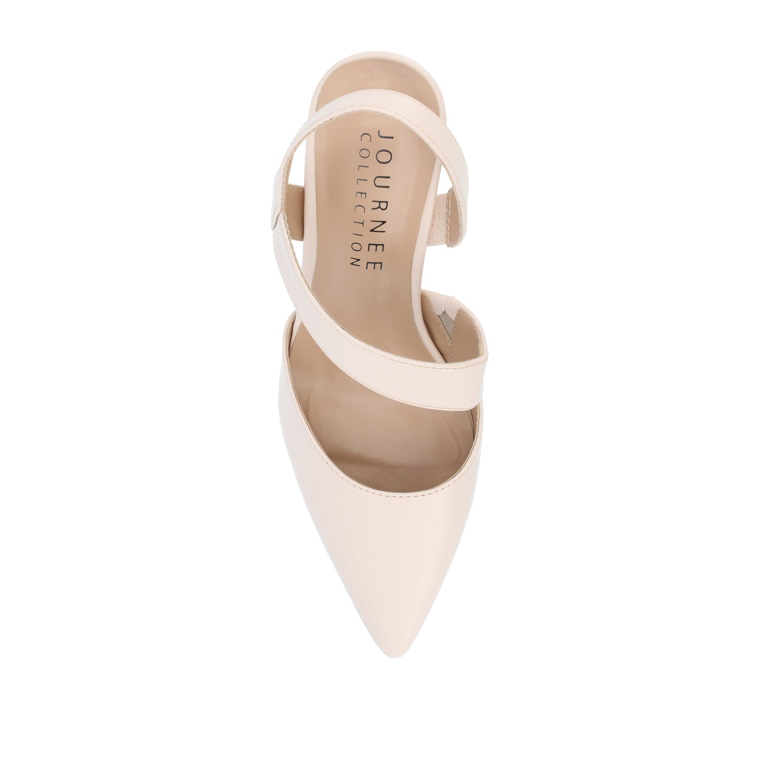 Journee SCARLETT STILETTO HEELS IN PATENT - Beige