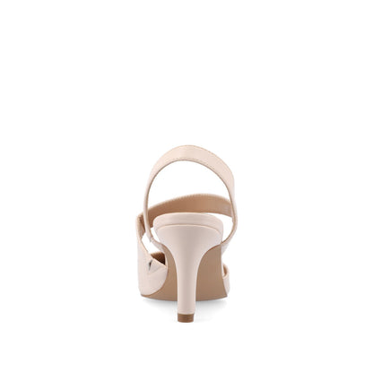 Journee SCARLETT STILETTO HEELS IN PATENT - Beige