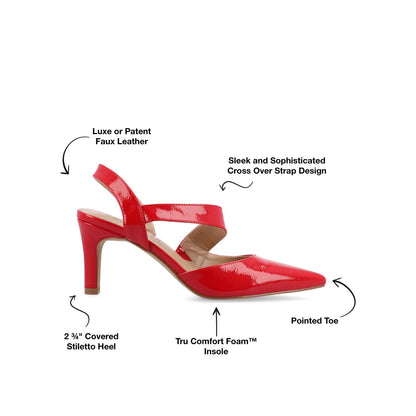 Journee SCARLETT STILETTO HEELS IN PATENT - Red