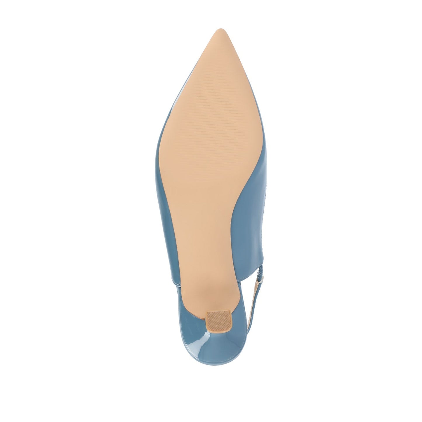 Journee PAULINA SLINGBACK KITTEN HEELS IN PATENT - Patent Blue