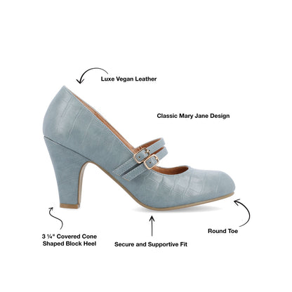 Journee Windy Heels | vegan leather Mary Jane Pumps