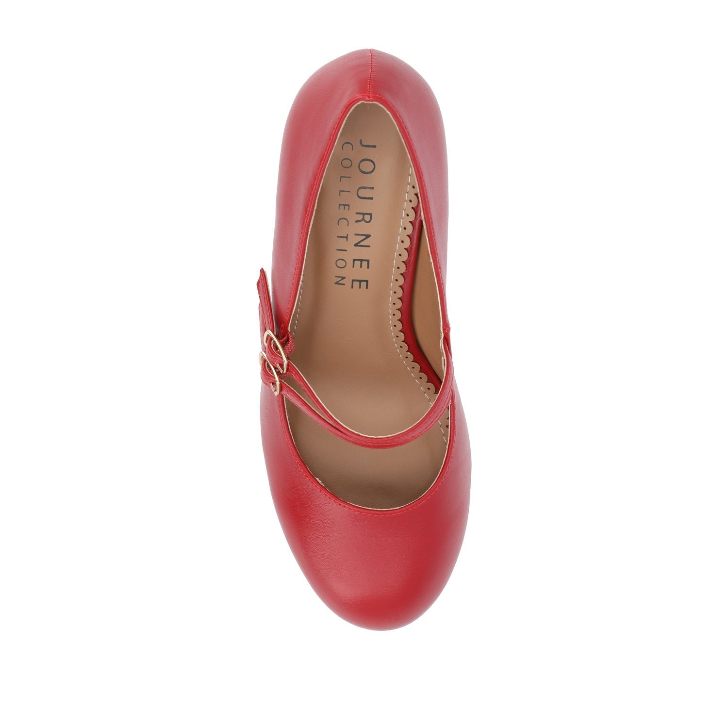 Journee WINDY STATEMENT MARY JANE PUMP HEELS IN NARROW - Red