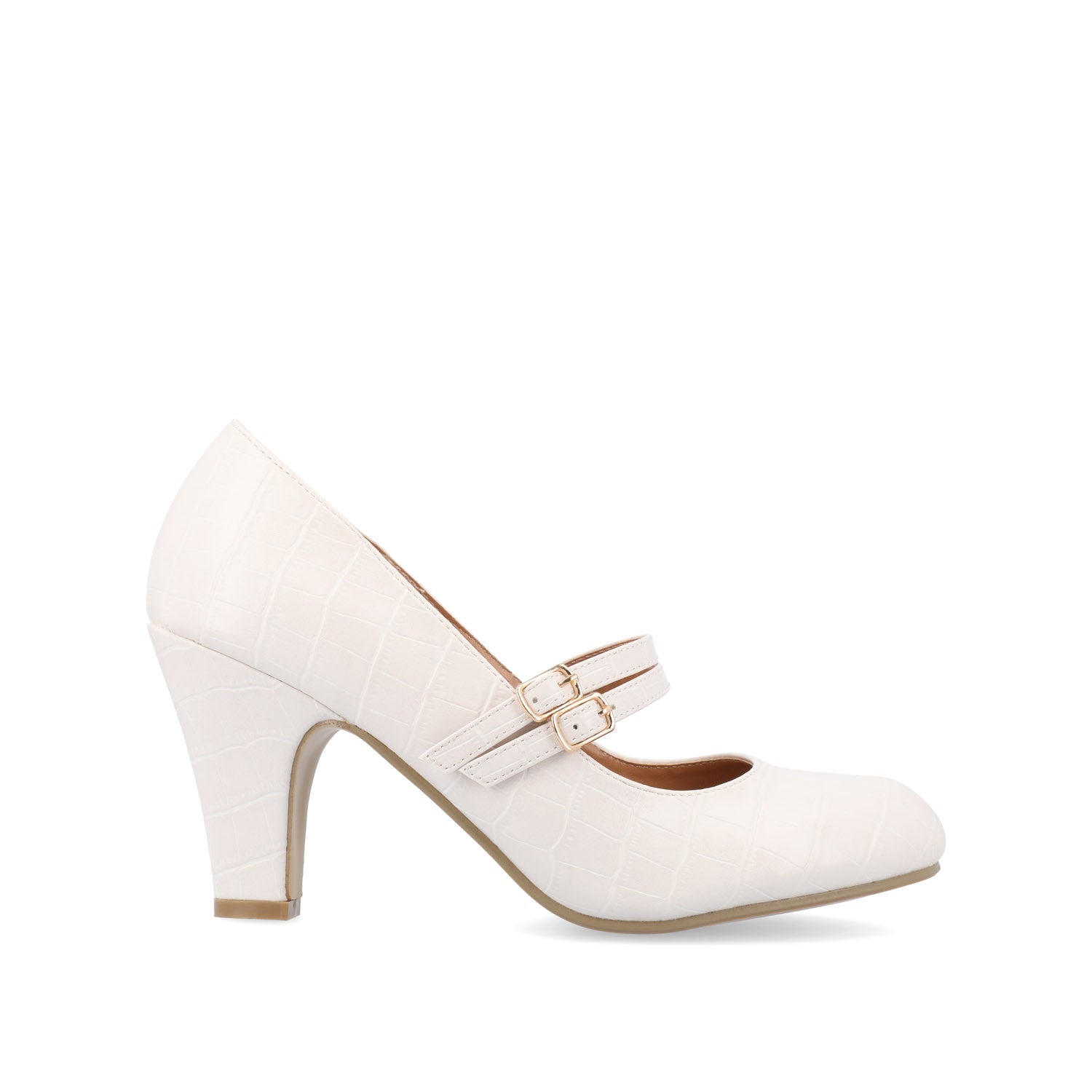 Journee WINDY STATEMENT MARY JANE PUMP HEELS IN NARROW - Ivory