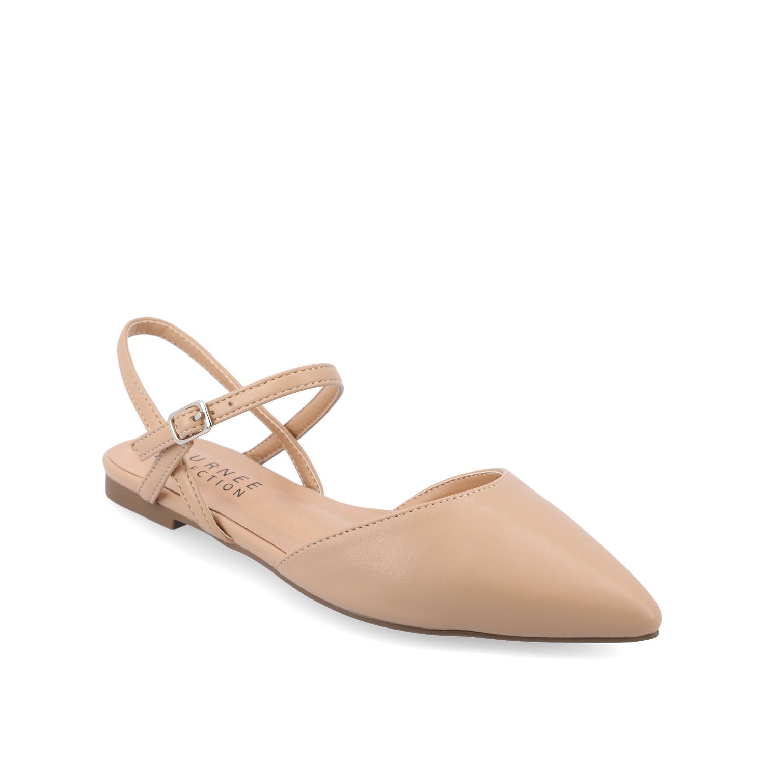 Journee MARTINE SLINGBACK FLATS IN COOL SHADES - Almond