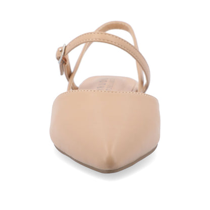 Journee MARTINE SLINGBACK FLATS IN COOL SHADES - Almond
