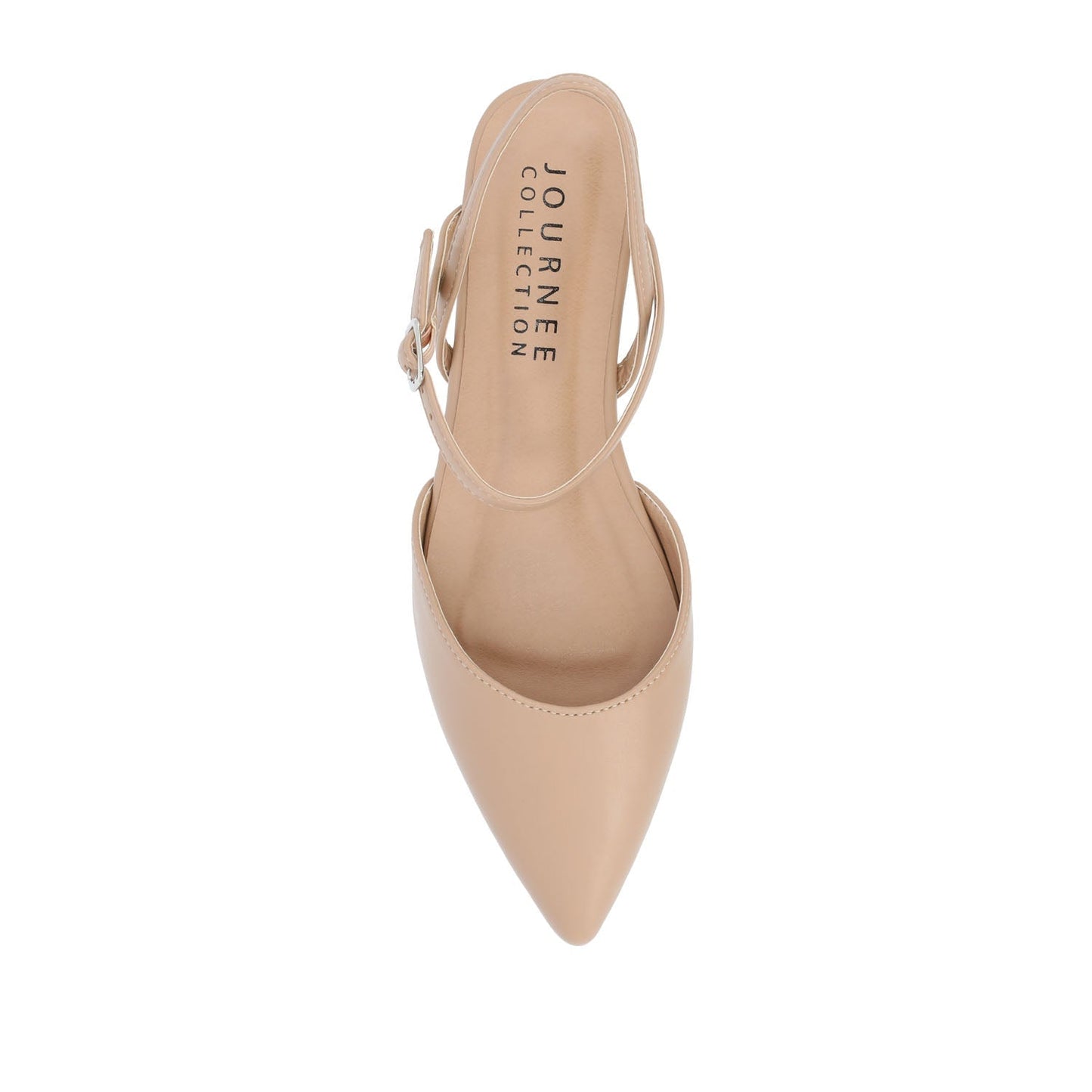 Journee MARTINE SLINGBACK FLATS IN COOL SHADES - Almond